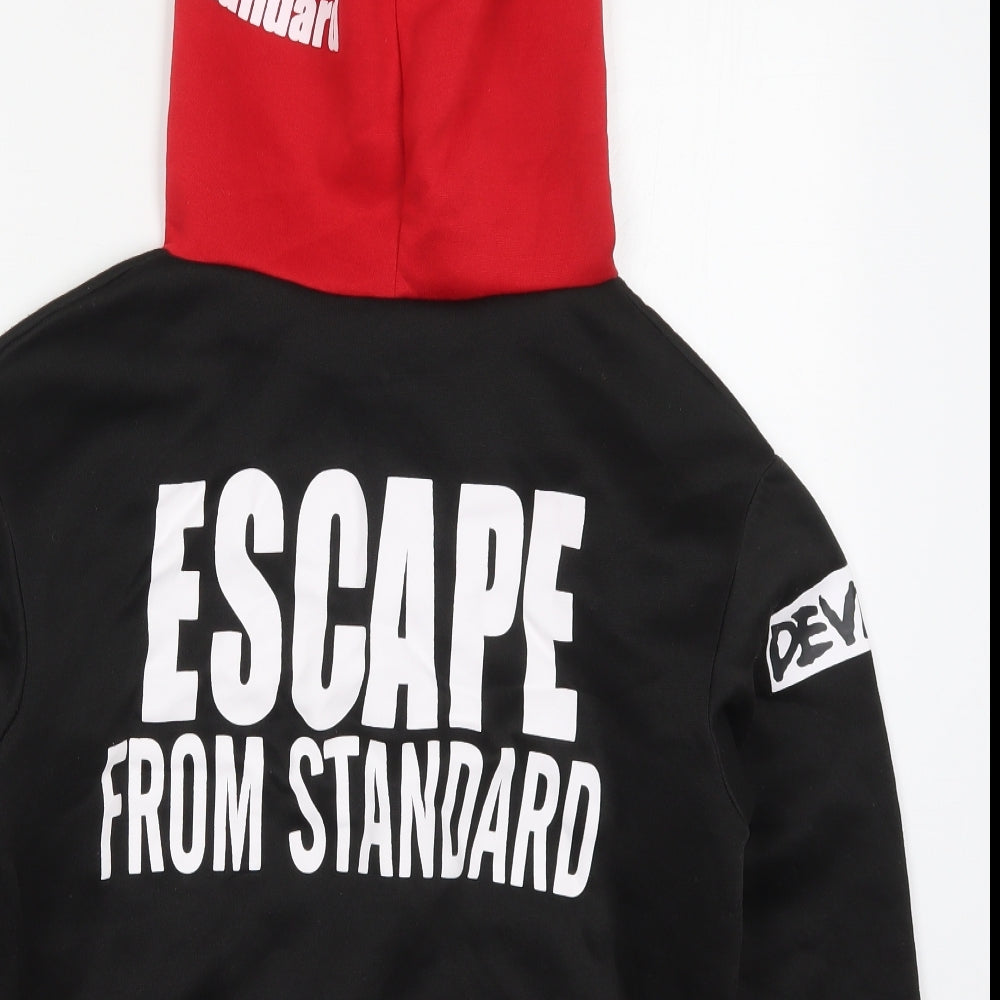 SheIn Womens Black Polyester Pullover Hoodie Size M Pullover - Escape From Standard Don't Bring Me Away
