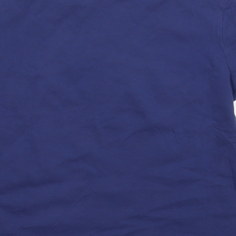 George Boys Blue Cotton Basic T-Shirt Size M Crew Neck Pullover - Fortnite