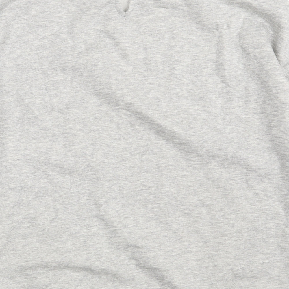 Papaya Womens Grey Cotton Pullover Sweatshirt Size 10