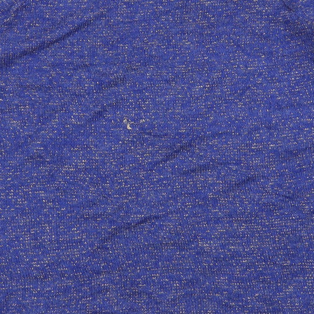 Atmosphere Womens Blue Round Neck Acrylic Pullover Jumper Size 14