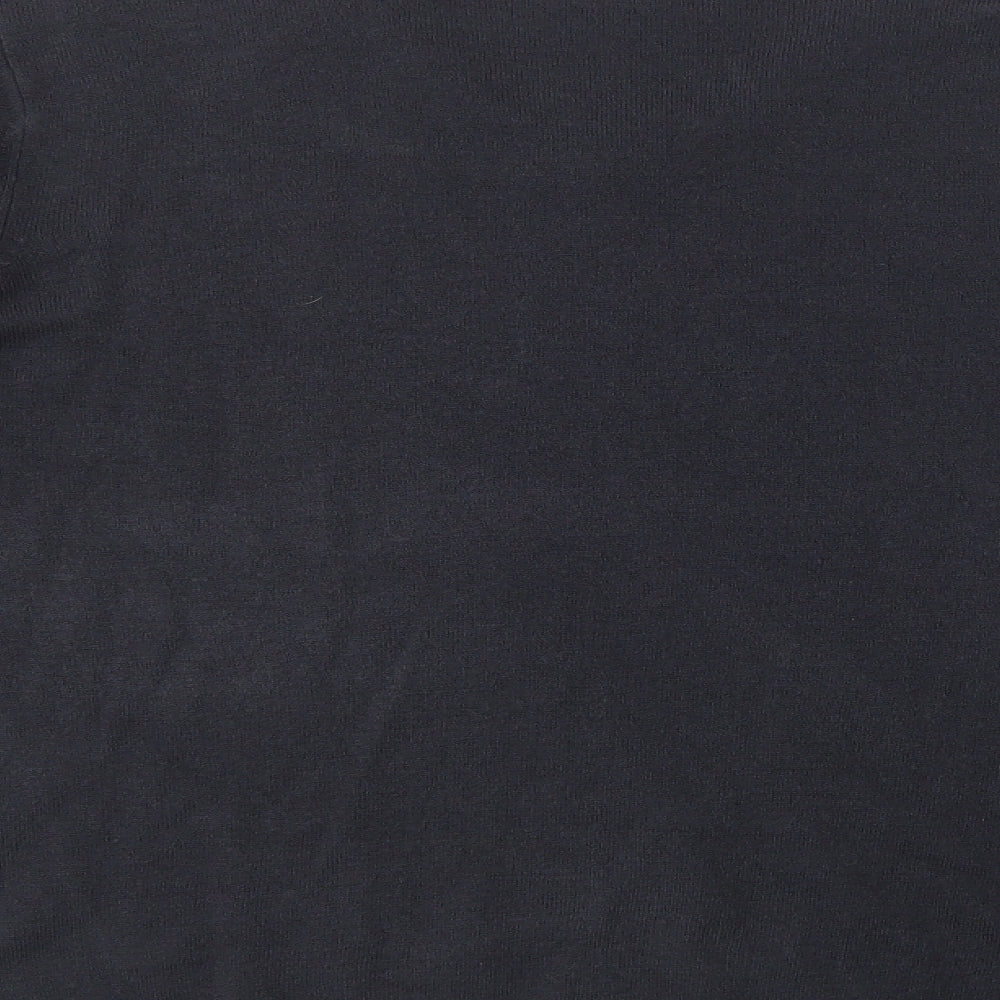 Marks & Spencer Mens Grey V-Neck Acrylic Pullover Jumper Size L