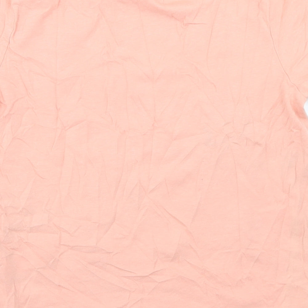 Very Boys Pink Cotton Basic T-Shirt Size 9 Years Crew Neck - Limited edition