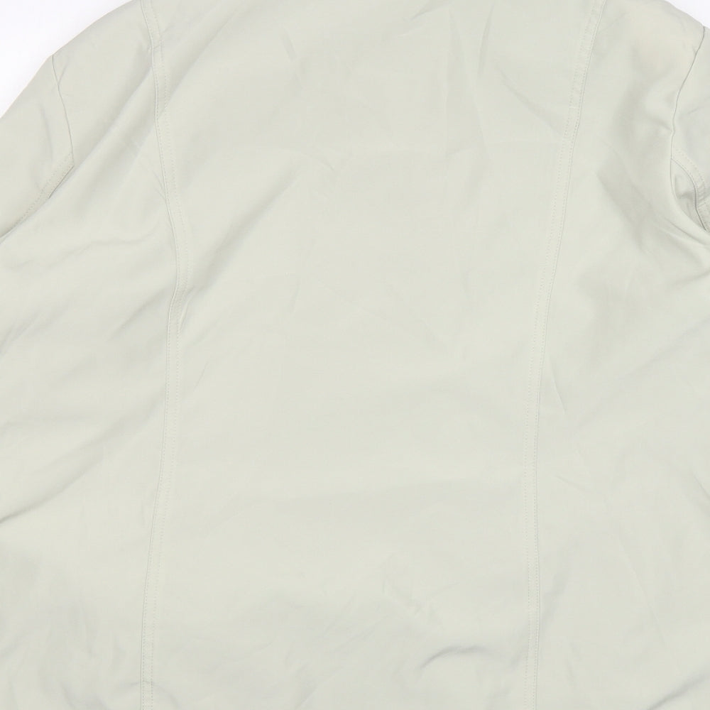 Miao Womens Beige Overcoat Coat Size 3XL Zip
