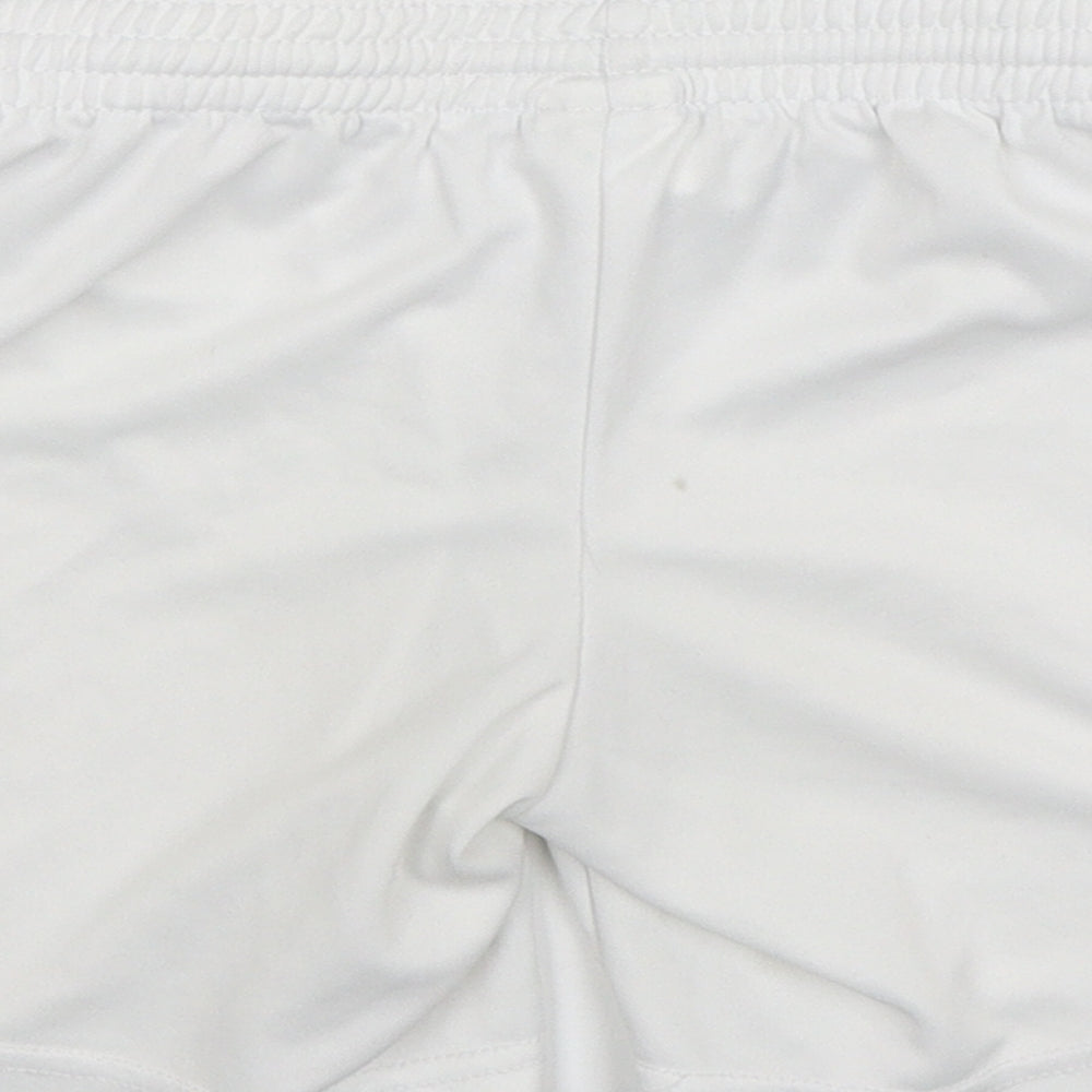 Kipsta Boys White Polyester Sweat Shorts Size 6 Years Regular Drawstring
