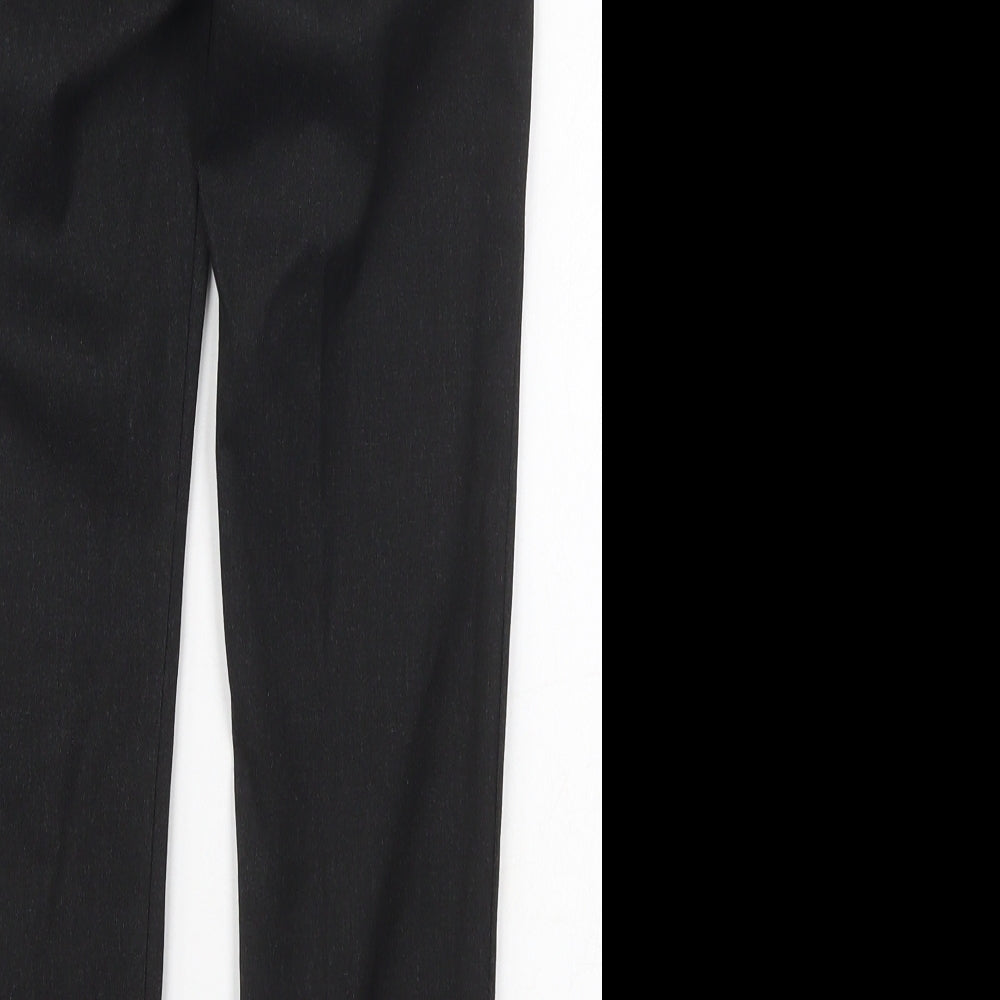 F&F Boys Grey Polyester Dress Pants Trousers Size 8-9 Years Regular Hook & Eye