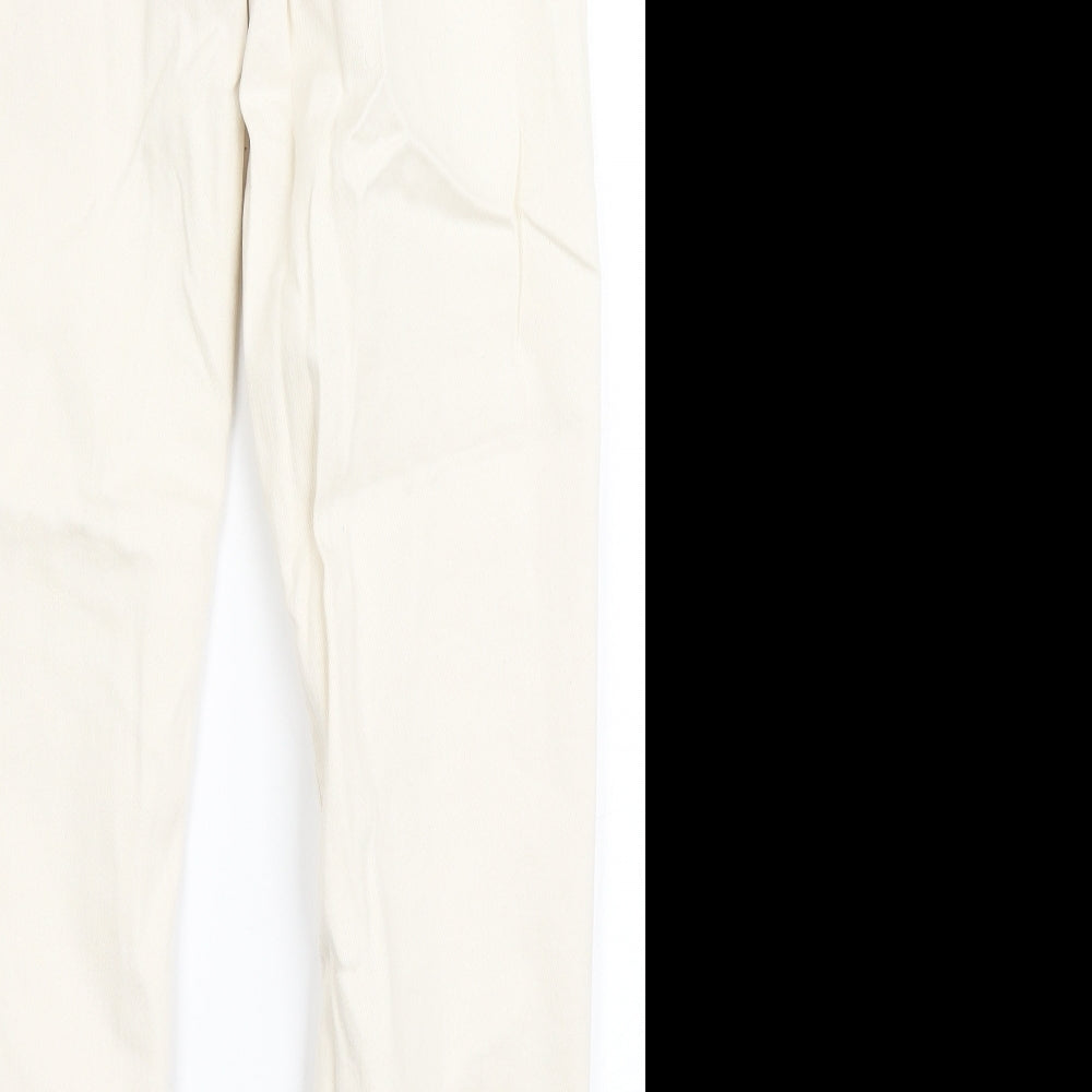 Only Womens Ivory Cotton Skinny Jeans Size S L27.5 in Regular Button
