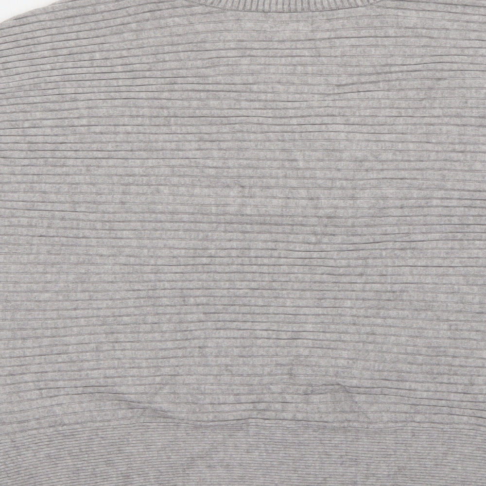 River Island Womens Grey V-Neck Viscose Pullover Jumper Size M