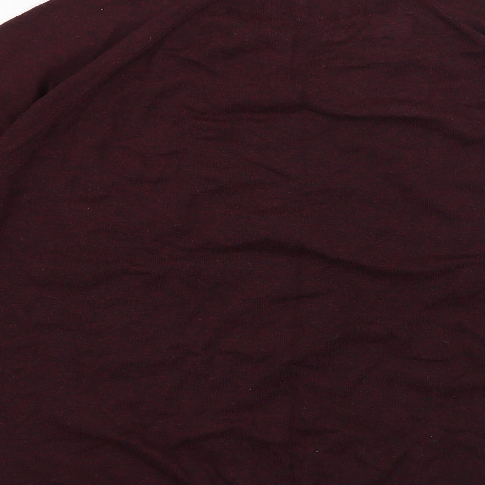 Burton Mens Purple Crew Neck Cotton Pullover Jumper Size L