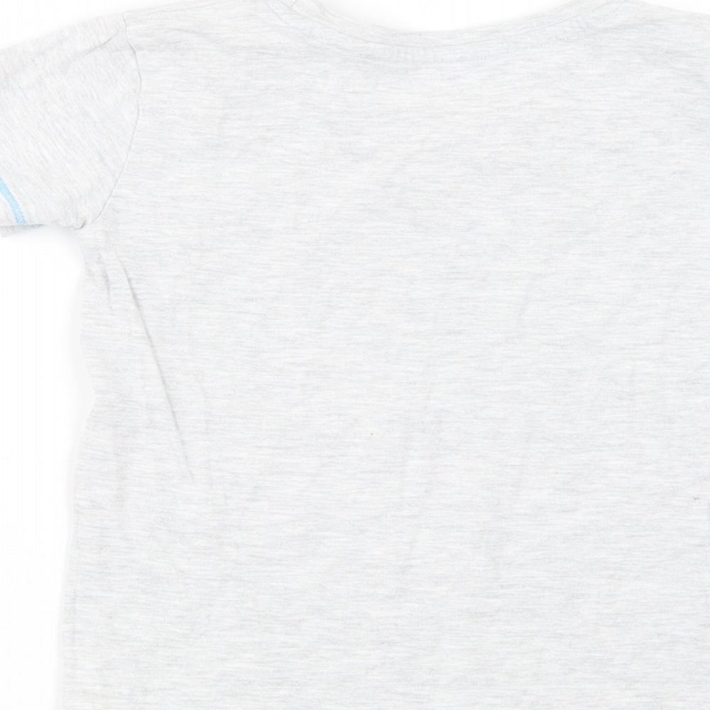 Dunnes Stores Boys Grey Cotton Basic T-Shirt Size 2-3 Years Crew Neck Pullover - One Cool Dude