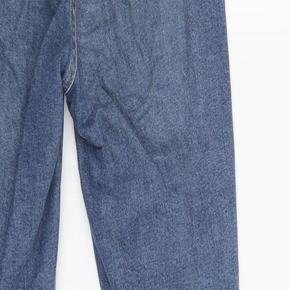 Topshoop Womens Blue Cotton Skinny Jeans Size 26 L32 in Regular Button