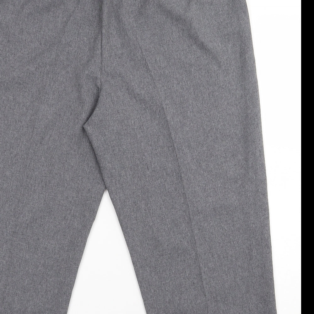 Bonmarché Womens Grey Polyester Trousers Size 20 L23.5 in Regular