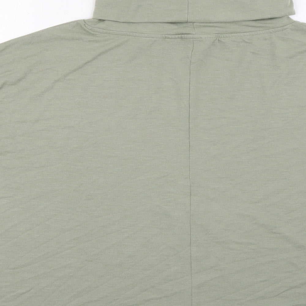 Primark Womens Green Roll Neck Polyester Pullover Jumper Size 10