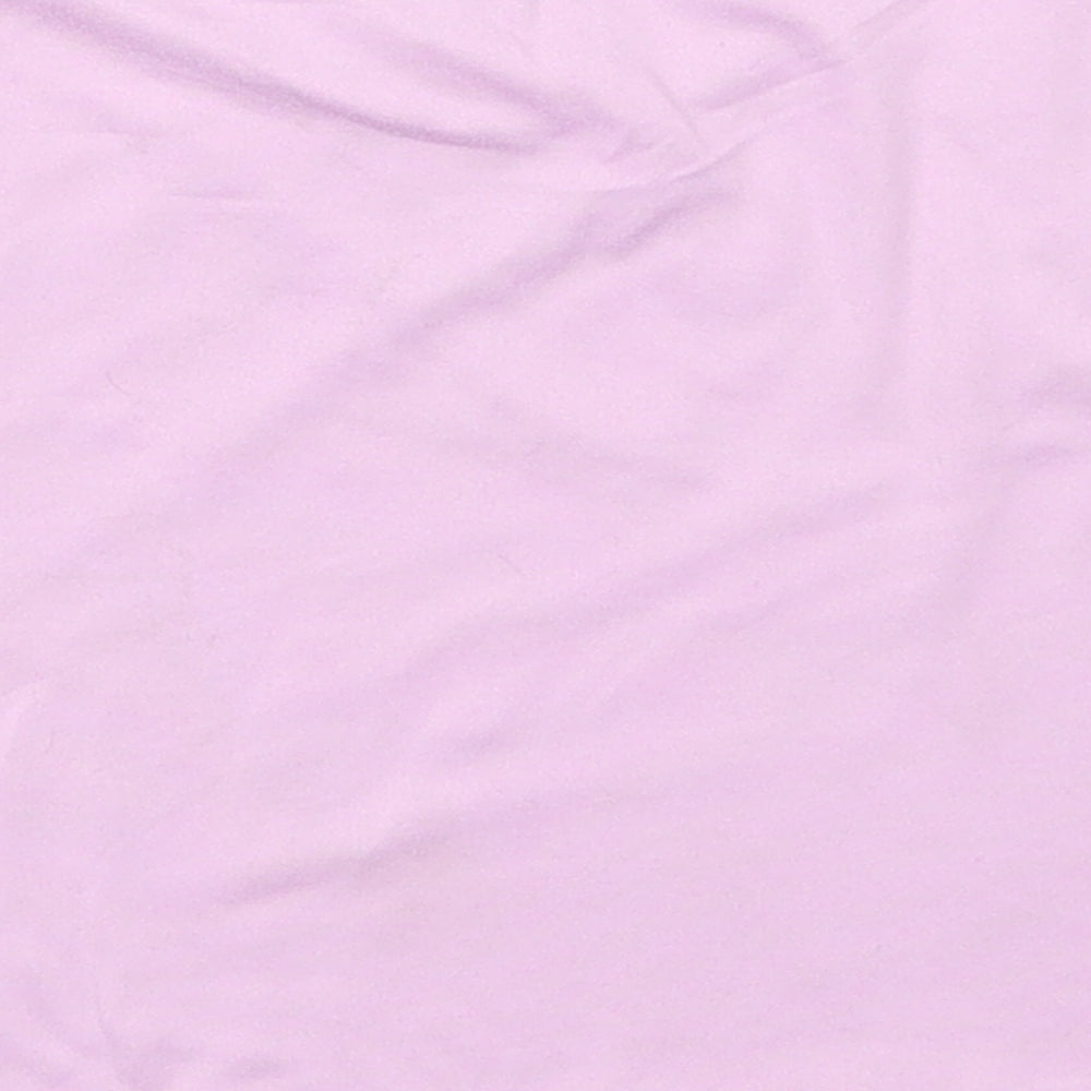 SheIn Girls Purple Polyester Cropped Tank Size 11-12 Years Crew Neck Pullover