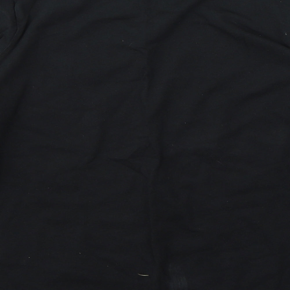 Level Up Boys Black Cotton Basic Casual Size 7-8 Years Round Neck Pullover - Dinasour