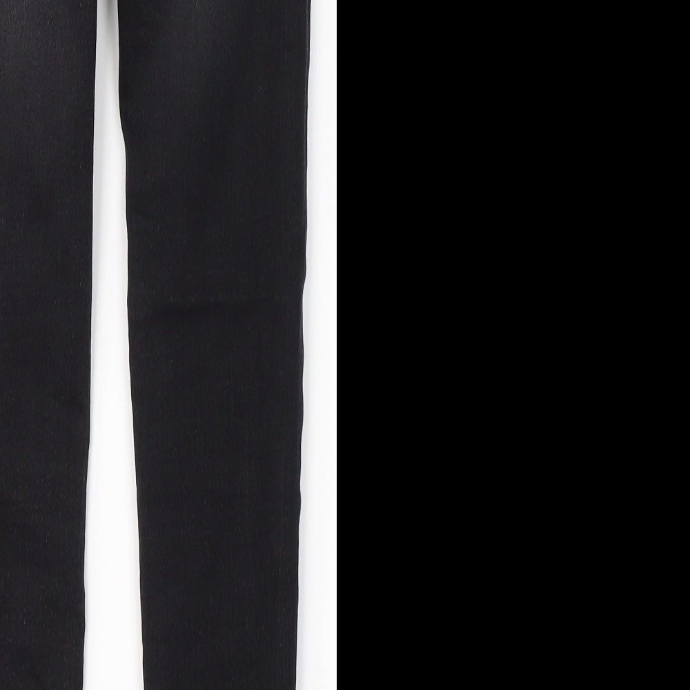 George Girls Black Cotton Skinny Jeans Size 9-10 Years Regular Button
