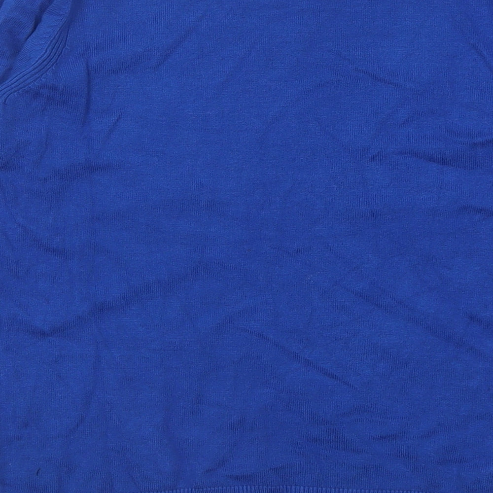pep&co Womens Blue Crew Neck Viscose Pullover Jumper Size 10