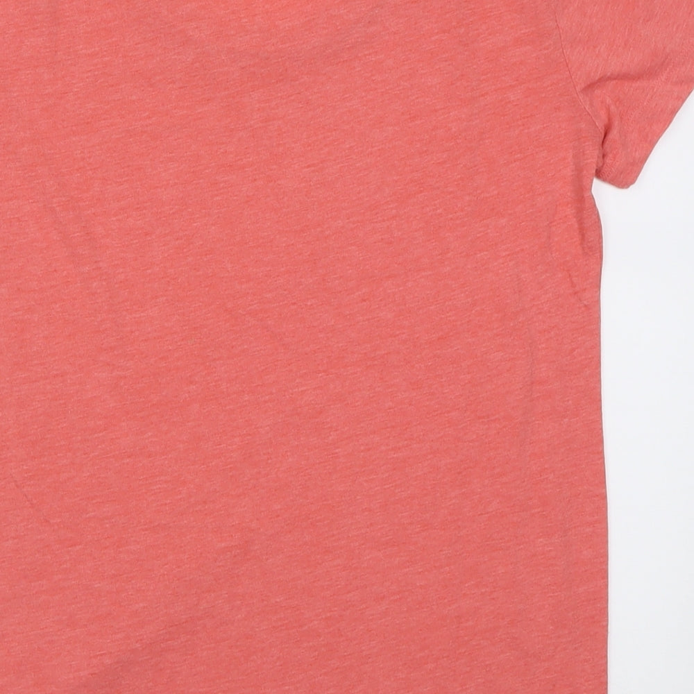 Very Womens Pink Polyester Basic T-Shirt Size 8 Crew Neck