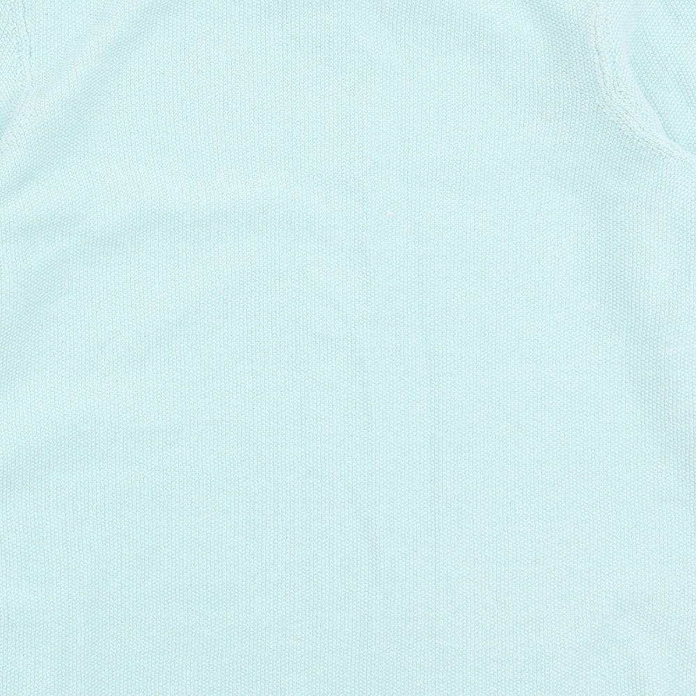 collection Womens Blue Round Neck 100% Cotton Pullover Jumper Size 12