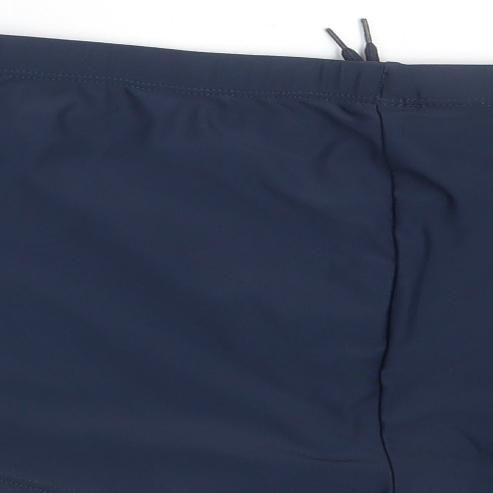 Dunnes Stores Womens Blue Nylon Sweat Shorts Size M Slim - Swimwear