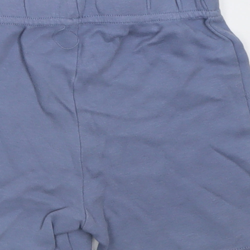 George Boys Blue Cotton Cropped Trousers Size 12-18 Months Tie