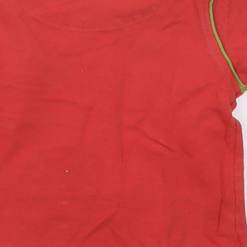 RJR.John Rocha Boys Red Cotton Basic T-Shirt Size 12-18 Months Crew Neck Pullover