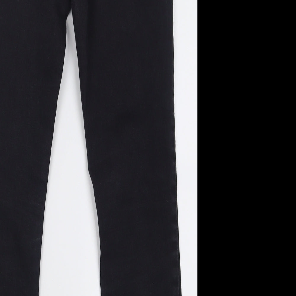 H&M Womens Black Cotton Skinny Jeans Size 28 in L28 in Regular Button