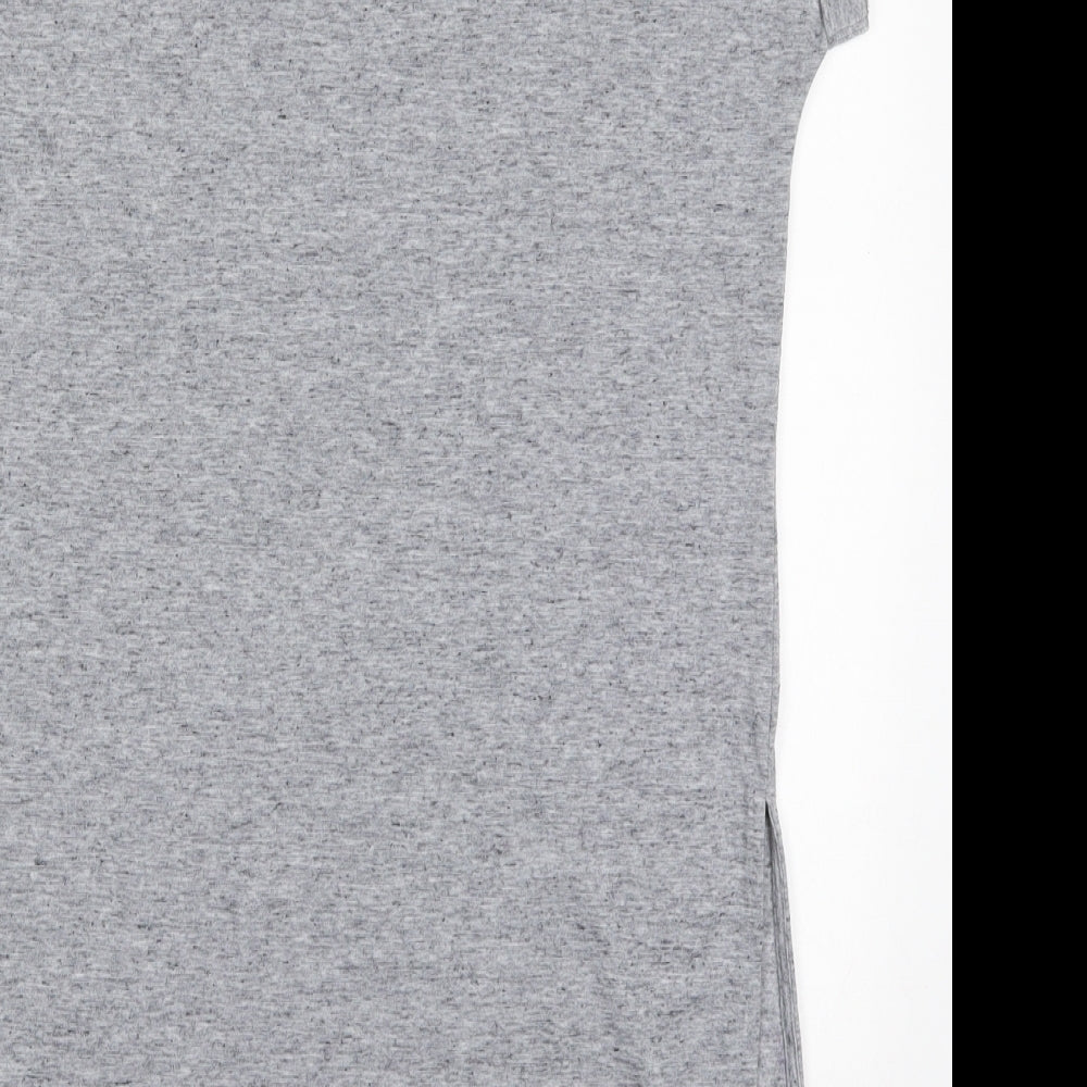NEXT Womens Grey Polyester Basic T-Shirt Size 10 Crew Neck - Endless Summer
