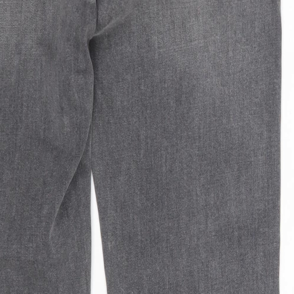 Marks and Spencer Womens Grey Lyocell Skinny Jeans Size 8 L28 in Slim Zip