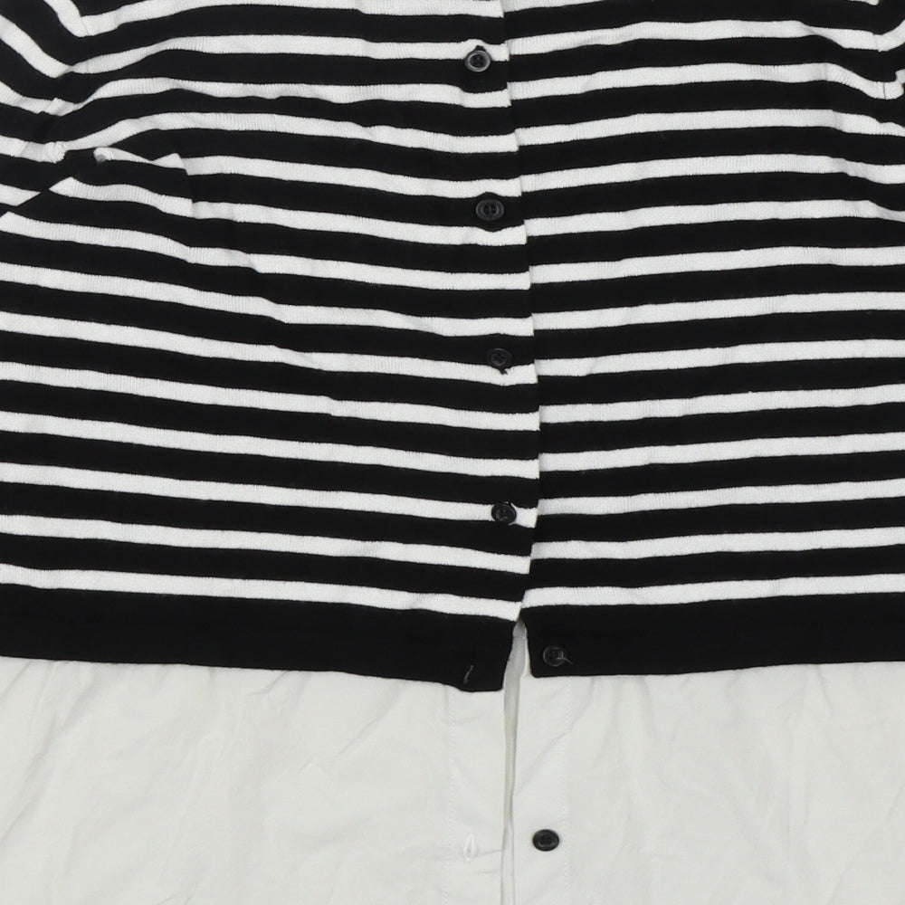 Atmosphere Womens Multicoloured Round Neck Striped Viscose Pullover Jumper Size 6