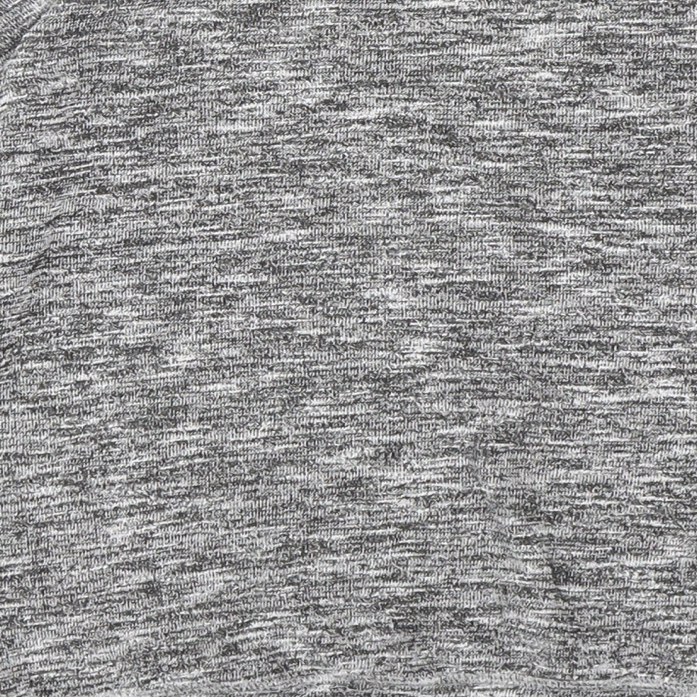 H&M Girls Grey Round Neck Polyester Pullover Jumper Size 9-10 Years Pullover