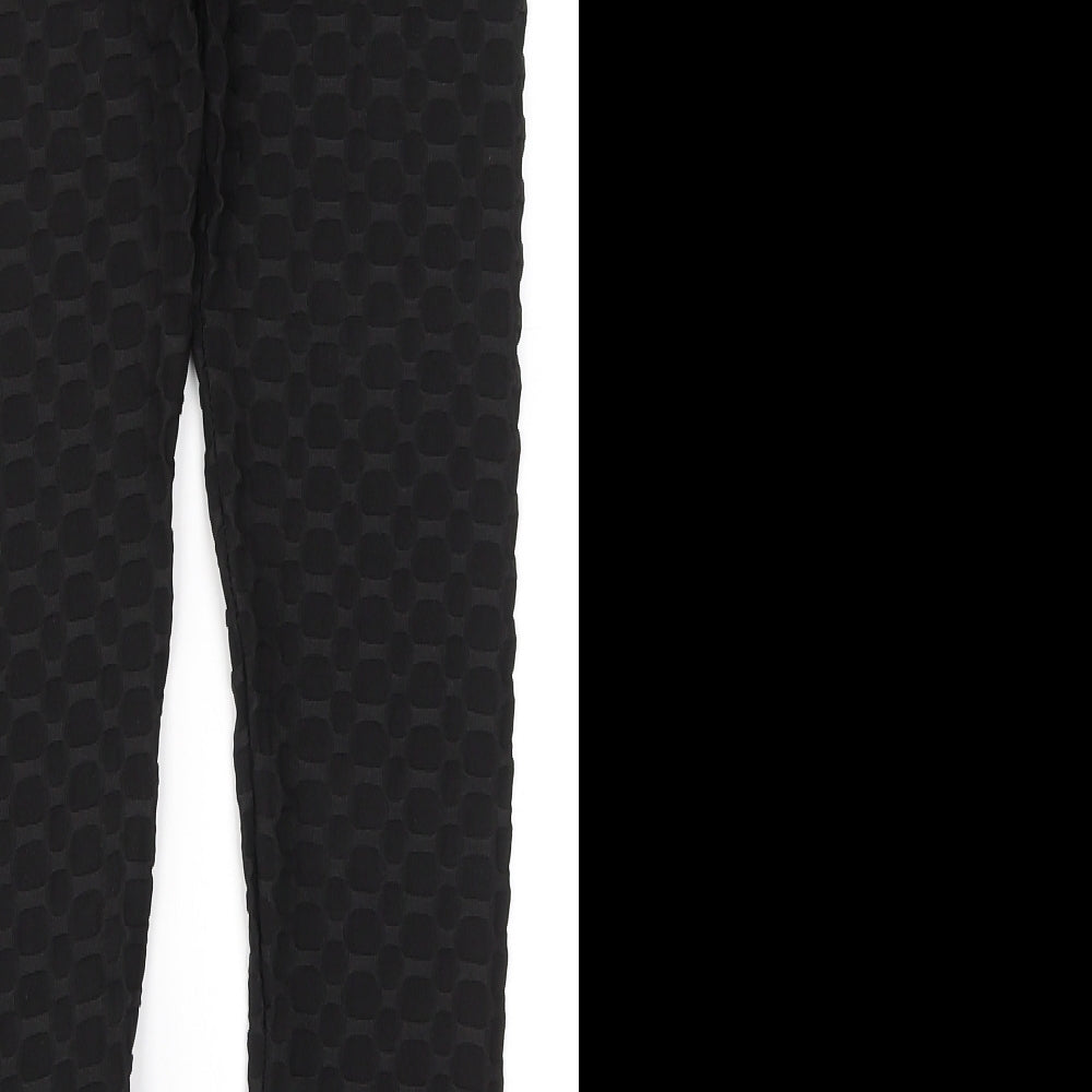 Preworn Womens Black Polyester Jegging Leggings Size L L26 in