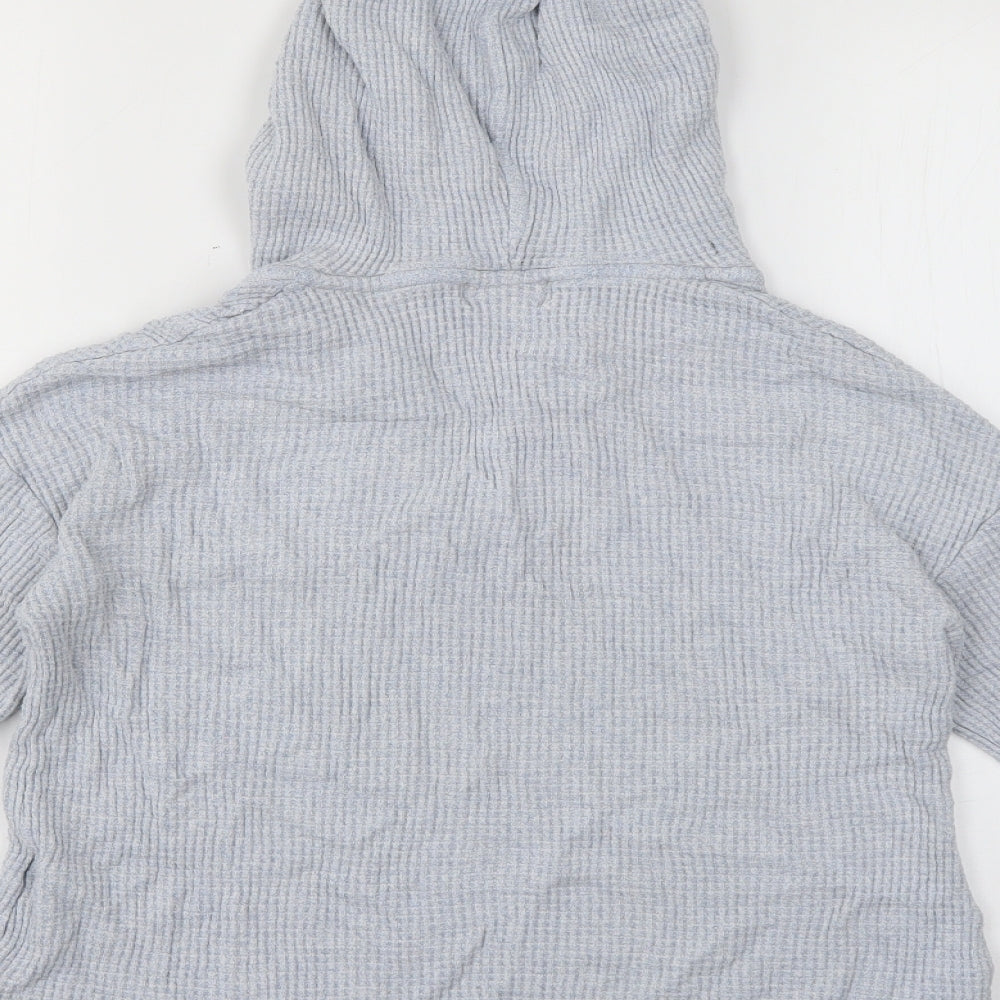 Gap Womens Blue Viscose Pullover Hoodie Size M