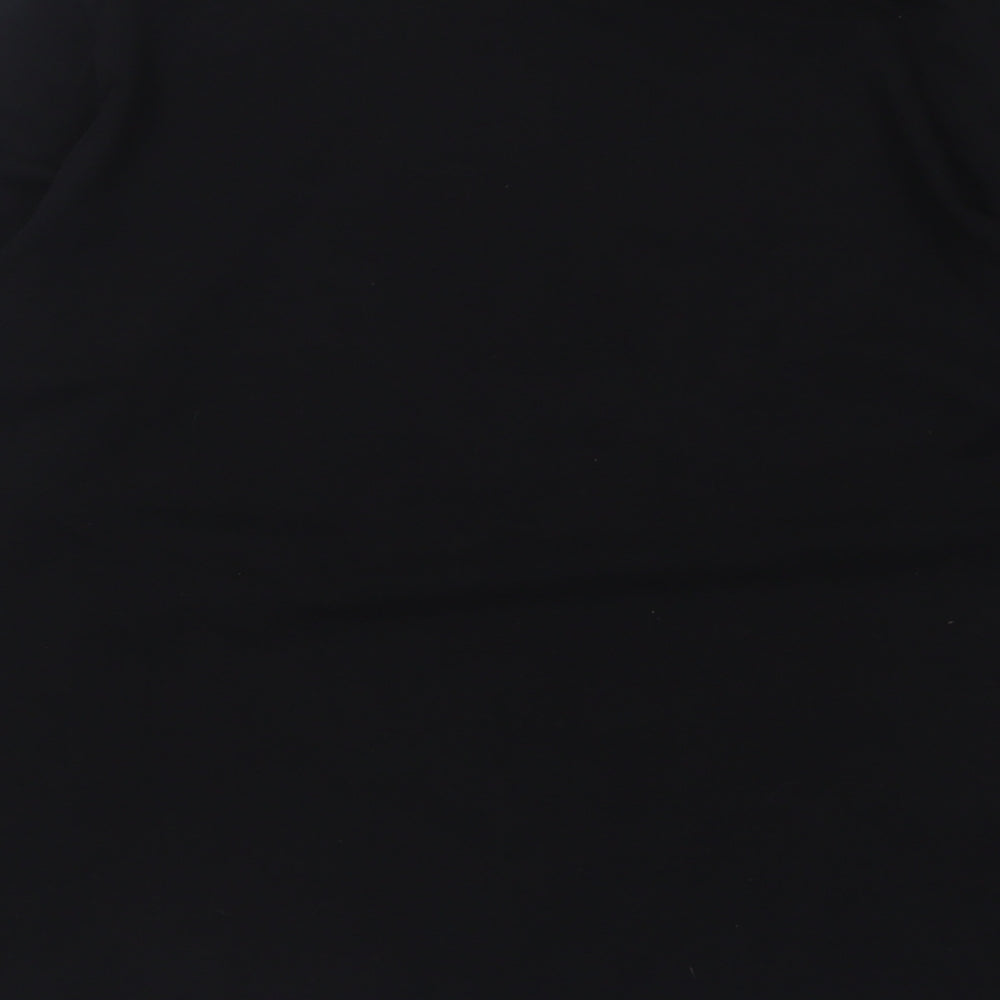 Tchibo Womens Black Cotton Pullover Sweatshirt Size 16 Pullover