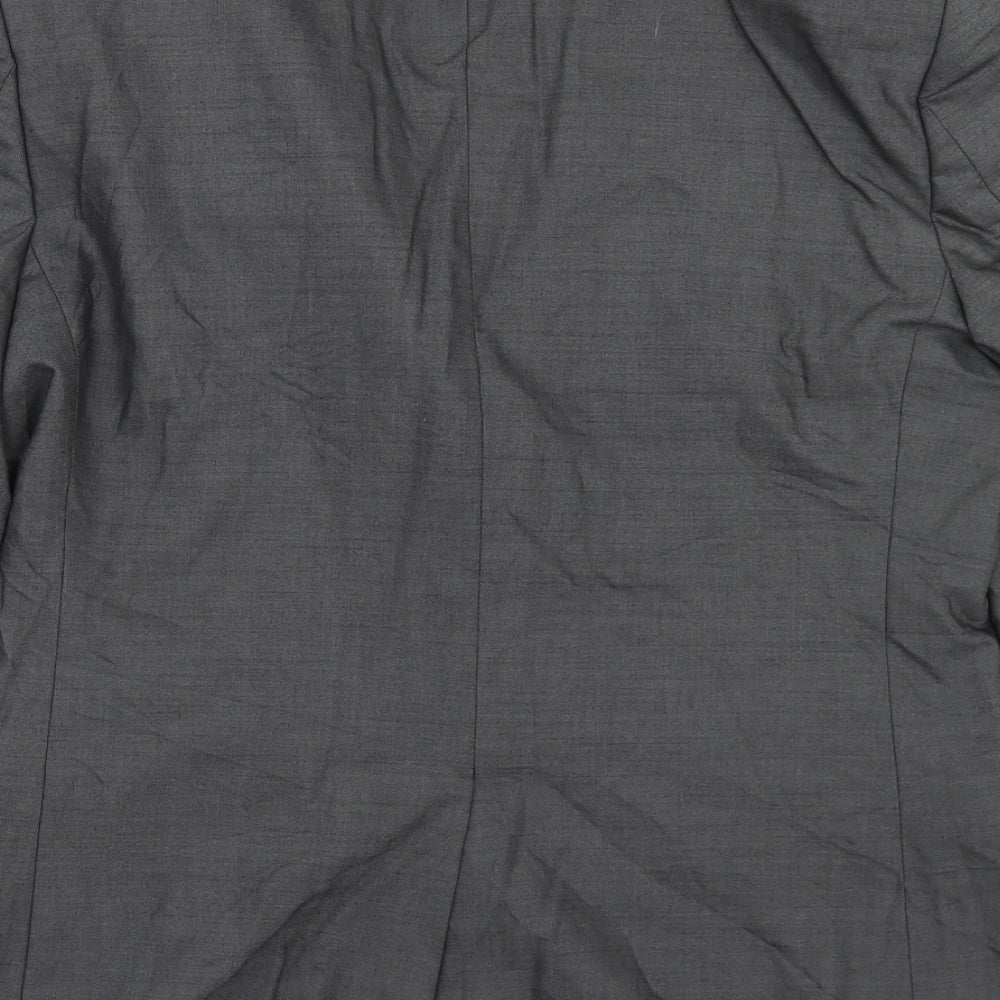 River Island Mens Grey Viscose Jacket Blazer Size 38