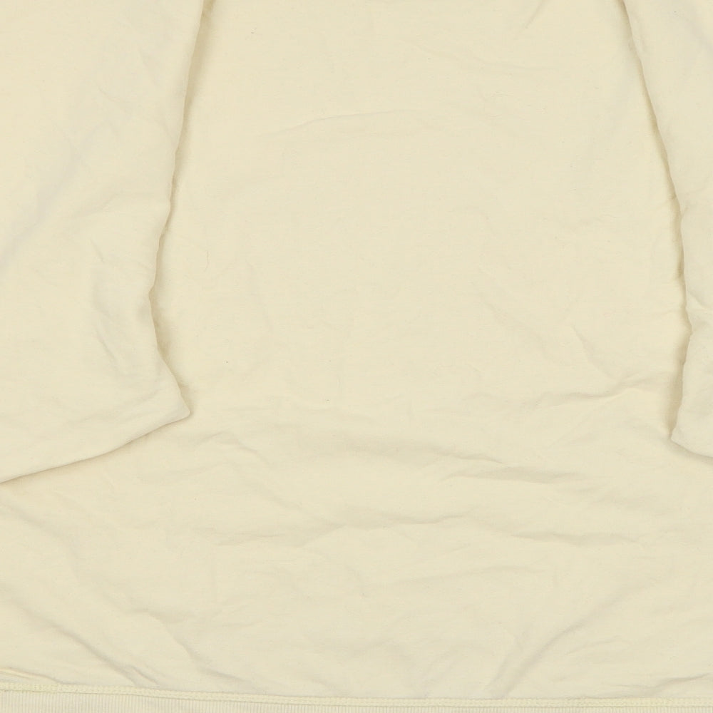 George Womens Yellow Crew Neck Cotton Pullover Jumper Size 16