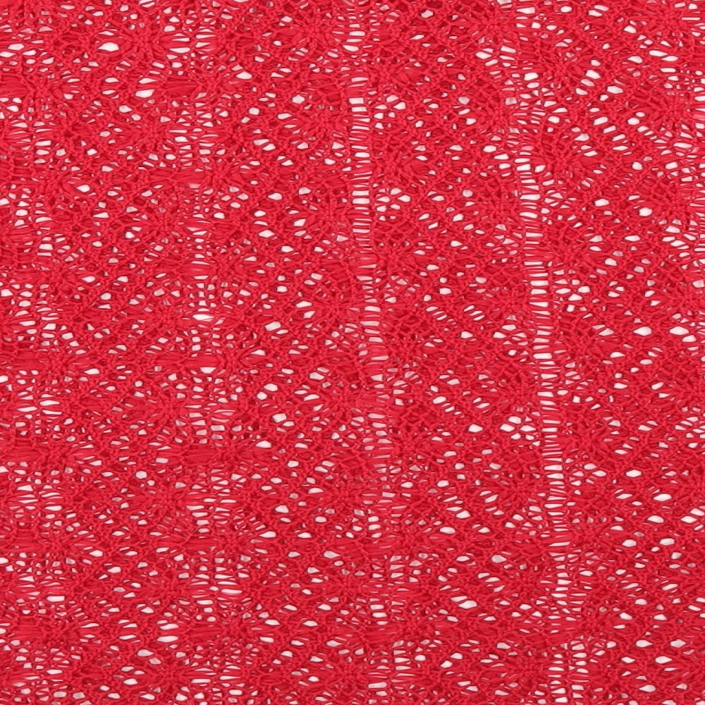 NEXT Womens Red Round Neck Polyester Pullover Jumper Size 16