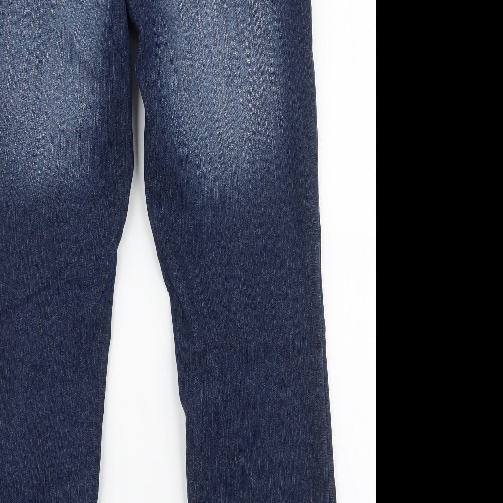 BPC Collection Womens Blue Cotton Skinny Jeans Size 10 L26 in Regular Zip