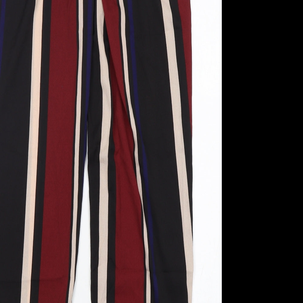 Shein Womens Multicoloured Striped Polyester Trousers Size L L30 in Regular