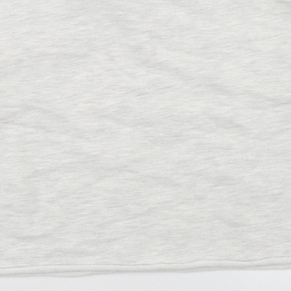Russell Athletic Womens Grey Cotton Pullover Sweatshirt Size S - Cropped