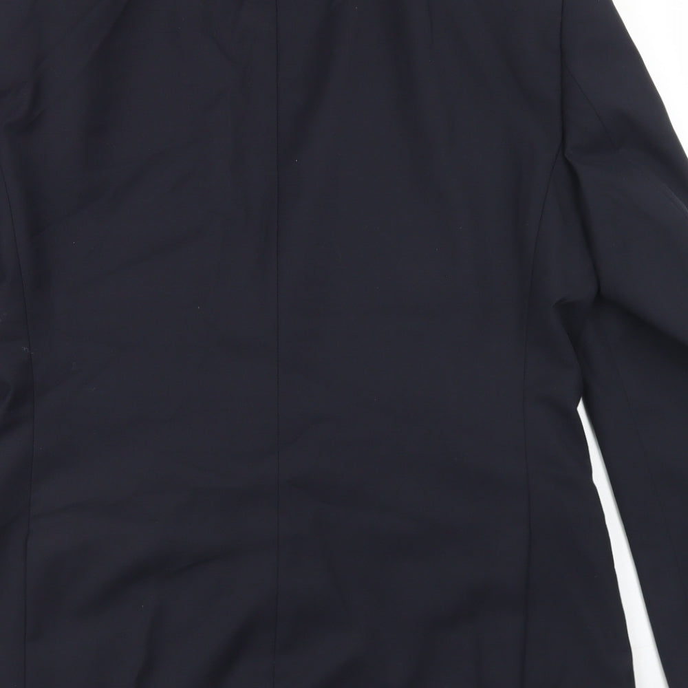 Howick Tailored Mens Blue Wool Jacket Blazer Size 36