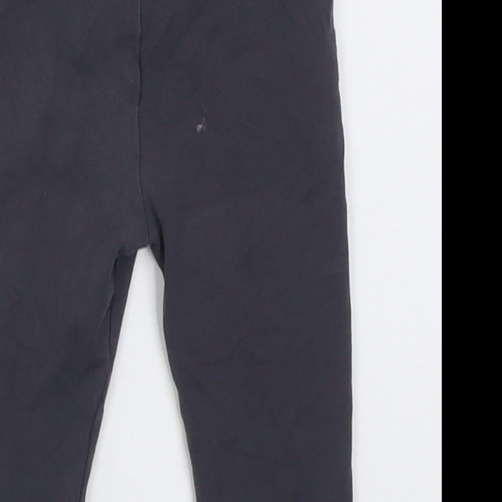 George Girls Grey Cotton Capri Trousers Size 6-9 Months Pullover