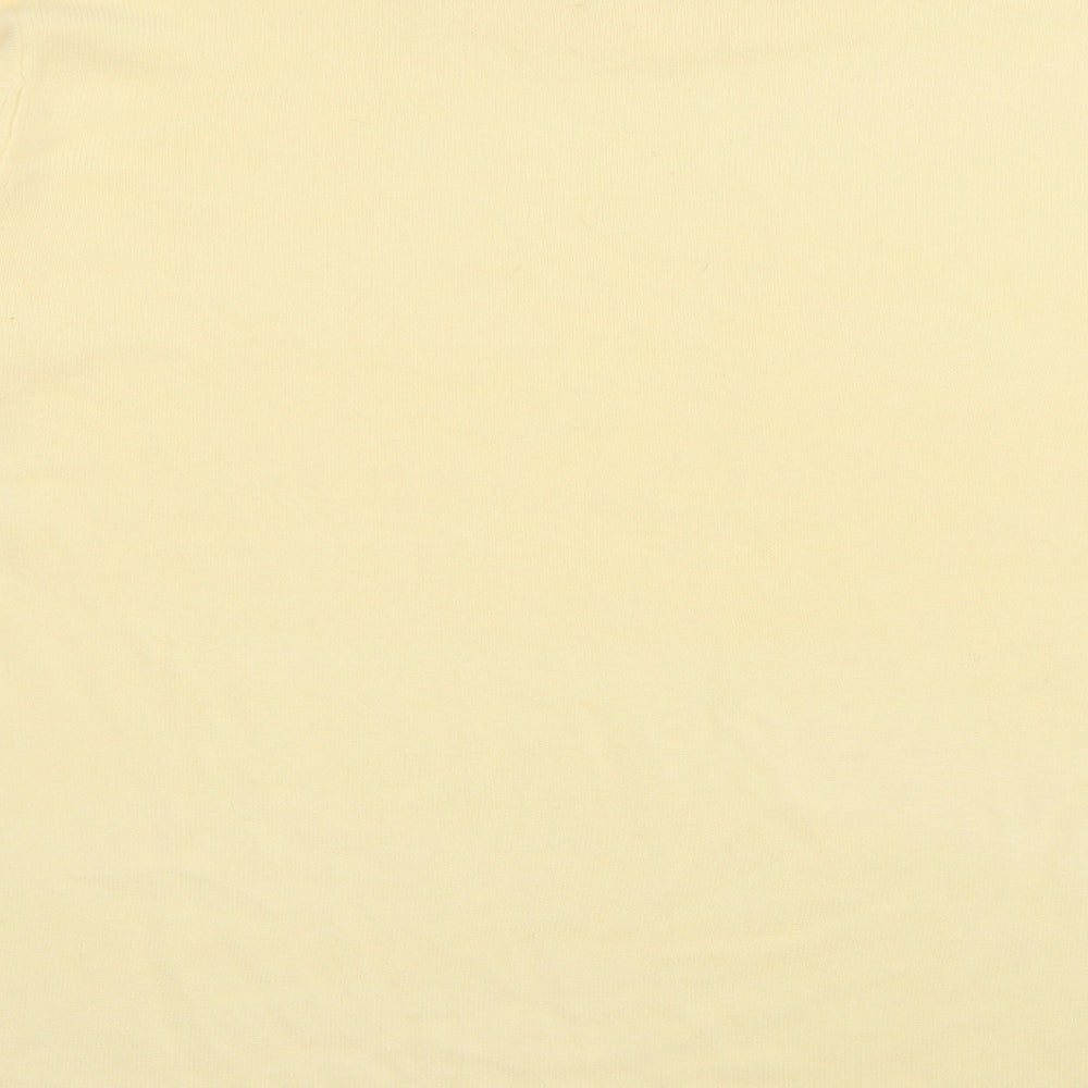 Bonmarché Womens Yellow High Neck Acrylic Pullover Jumper Size M