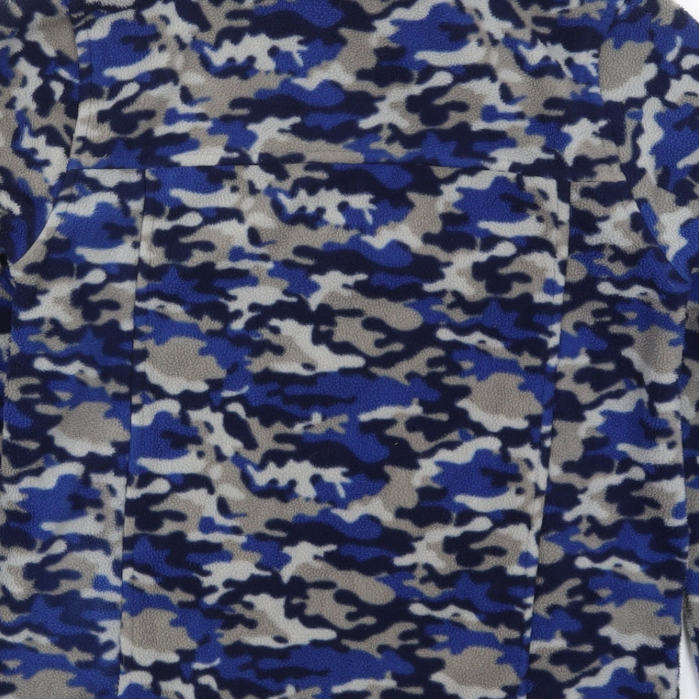 High Sierra Boys Blue Camouflage Jacket Size L Zip
