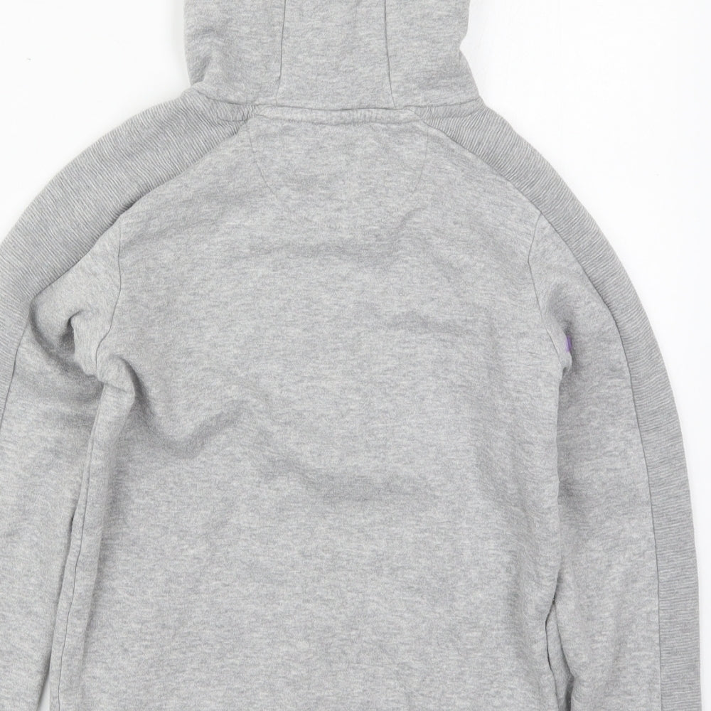 Matalan Boys Grey Cotton Pullover Hoodie Size 10 Years Pullover