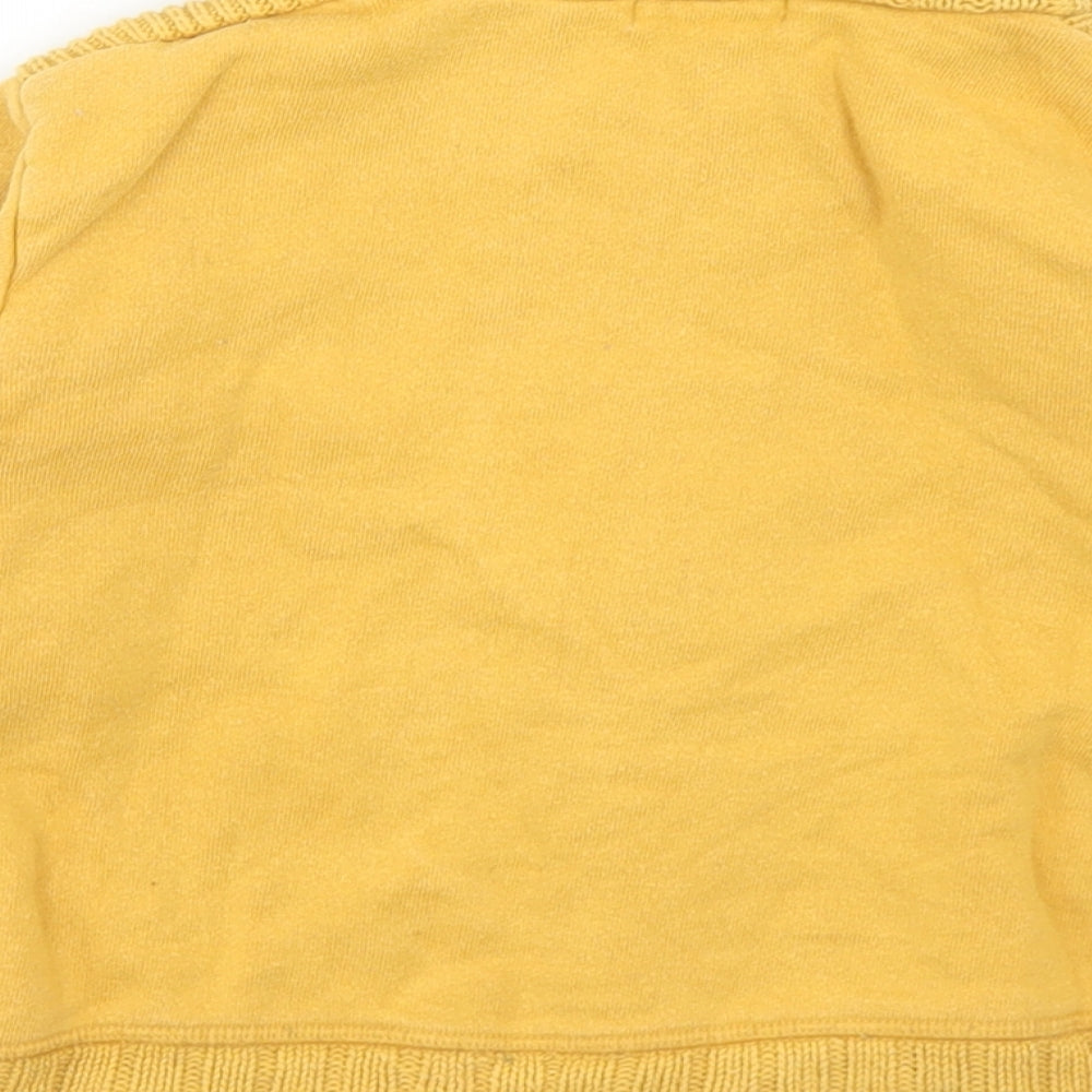 Vertbaudet Boys Yellow Jacket Coatigan Size 4 Years Zip