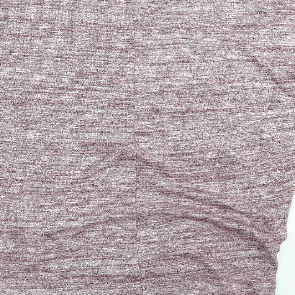 New Look Womens Purple Cotton Pullover Sweatshirt Size M
