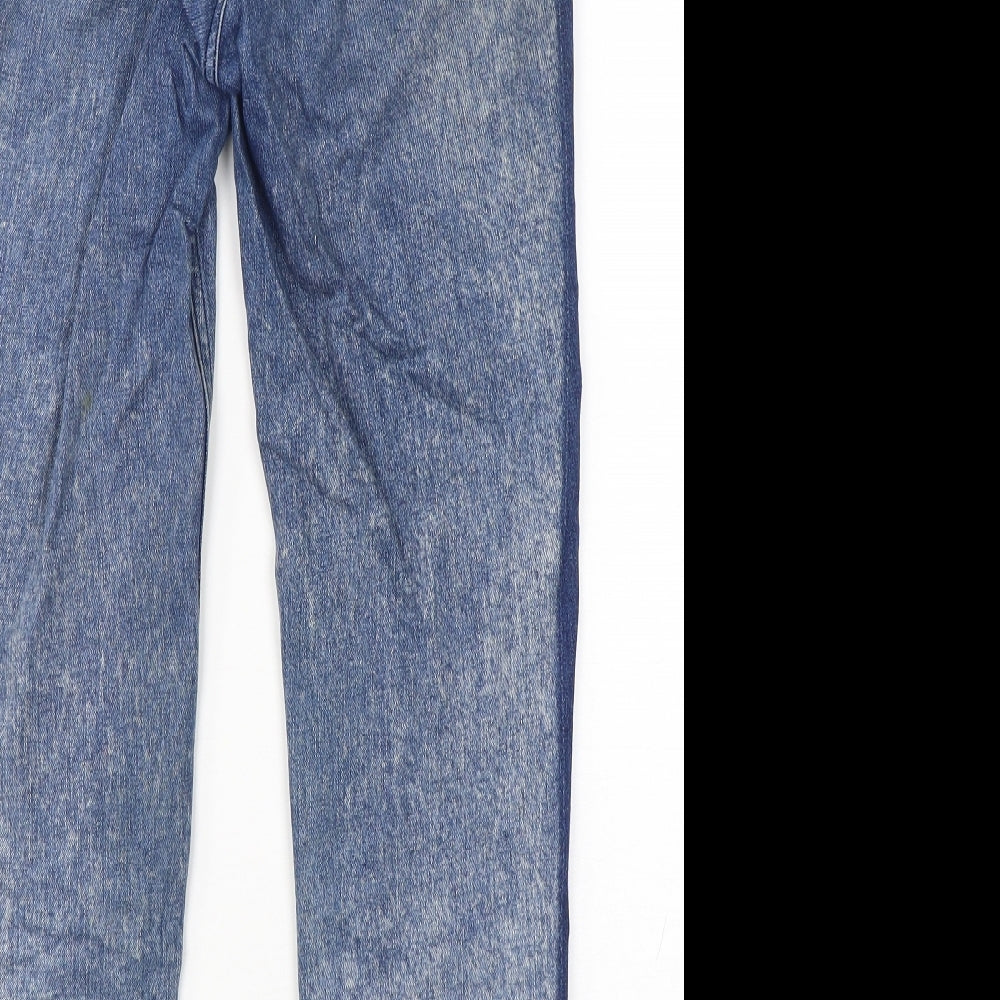 ASOS Womens Blue Cotton Skinny Jeans Size 28 in L28 in Regular Button