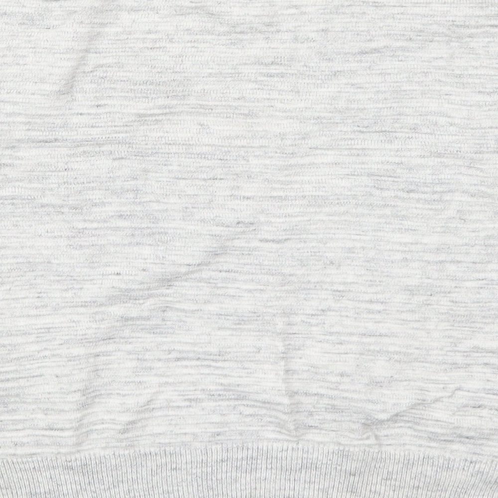 NEXT Womens Grey Crew Neck Viscose Pullover Jumper Size 12