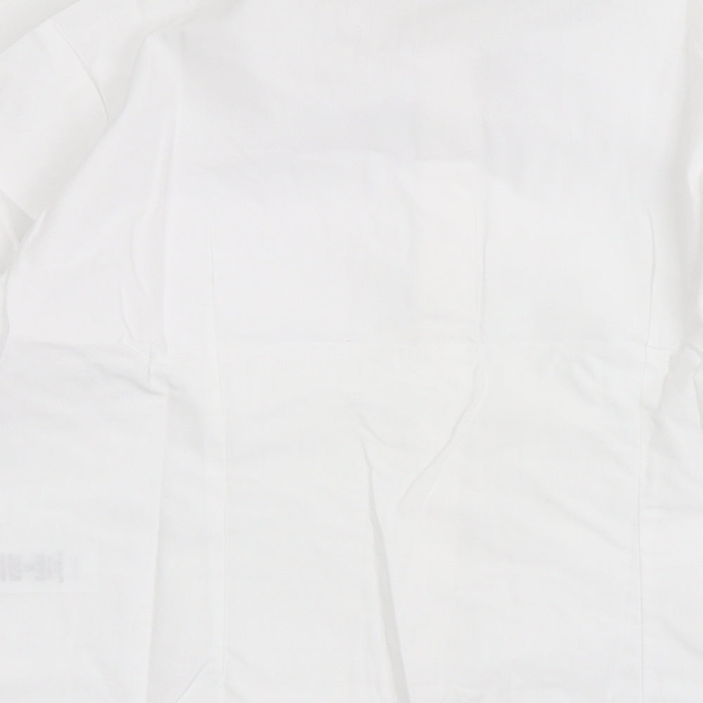 George Girls White Polyester Basic Button-Up Size 10-11 Years Collared Button - School Wear