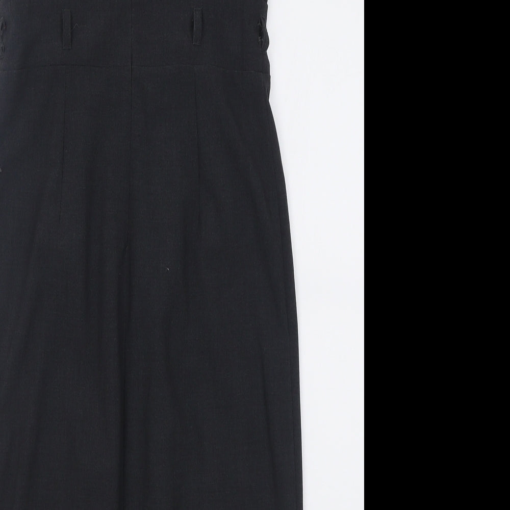 Atmosphere Womens Grey Polyester A-Line Size 8 V-Neck Zip